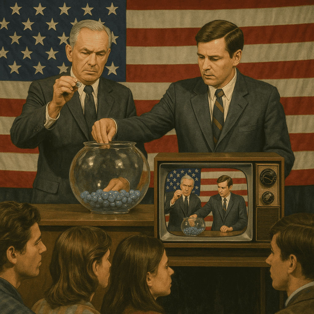 The Vietnam War draft lottery drawing